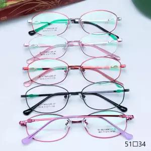 초경량 티타늄 안경테 작은 타원 다각 일본 복고풍 노안 가벼운