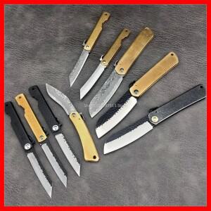 다기능 히고노카미 접이식 칼 전술  전투 포켓 나이프 야외 캠핑 사냥 생존 EDC 유틸리티 도구