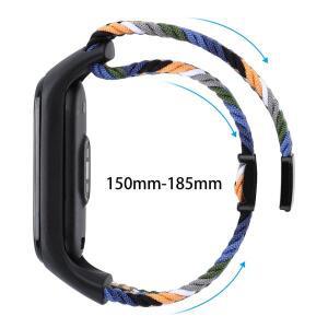 샤오미 스마트 밴드 9/10/8용 미밴드 10 스트랩 마그네틱 브레이디드 루프 밴드,  남성용 신축성 나일론 탄