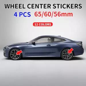 자동차휠캡 4개입 56MM 60MM 65MM 자동차 휠 허브 센터 캡 스티커 림 커버 배지 엠블럼 BMW 호환 E39 E87 E