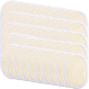 쉔리우 50피스 각질 제거 루파 팩 패드 바디 스크러버 미니 목욕 샤워 스펀지 브러시 남성 여성 스파