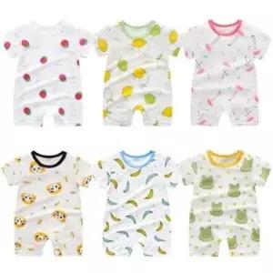 시원한 출산 선물 유아 90 여름 66 우주복 펀칭 아기 WD44CDF