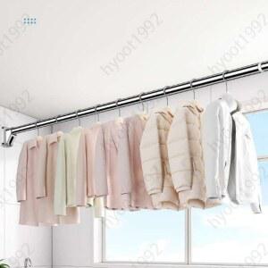 무타공 빨래 걸이 압축봉 건조 발코니 빨래걸이 오피스텔 건조대