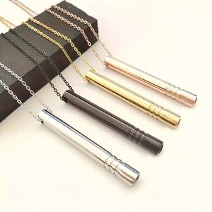 금연목걸이 티타늄 금연파이프 담배대용 담배대체 담배호루라기 금연도움 호흡펜던트