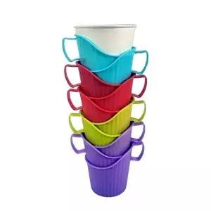 손잡이 203SBR07 받침 종이컵 케이스 홀더 10개