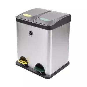 카라신 스테인레스 분리수거함 16L 2구