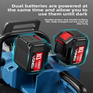 충전식 전기 톱 소형 가정용 휴대용 리튬 배터리 대용량 체인 나무 벌목