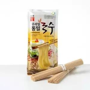 국산밀 100 한국 우리밀 농협 우리밀 통밀국수 400g (2+1) 총 3개