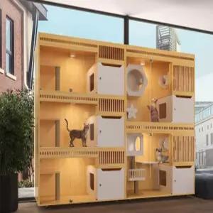 고양이 호텔장 우주선 가정용 아파트 조립식 캣트리 240x60x180