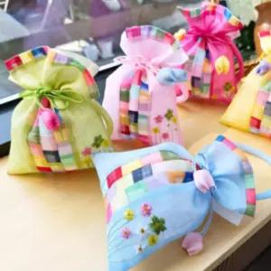 한복 색동 전통 복조리 슬림 설날 조각보 명절 외국인선물 선물포장 손잡이 복주머니 새해