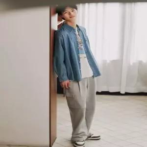 topten 남성) 코튼 테리 카고 턱 와이드 팬츠MSF5PT1915