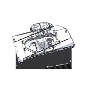 빅스키 풀 커버리지 GPU 워터 블록 및 백플레이트, 파워컬러 헬하운드 AMD 라데온 RX 9070 XT 16GB GDDR6 (A-PC9070XT-X)