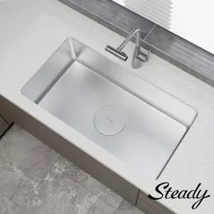 AK Steady860 주방 엠보 코팅 사각싱크볼 SUS304 