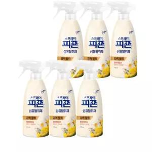 피죤 스프레이 섬유탈취제 옐로미모사 본품 490ml 6개