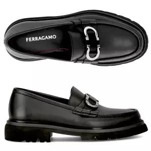 [페라가모] 코쿤 간치니 COCOON NERO 773850 남성 로퍼 구두