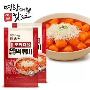 명랑핫도그 명랑 오리지널 쌀 떡볶이 450g 2팩