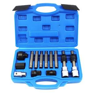 메르세데스 벤츠 호환 BMW 호환 자동차 수리 키트용 발전기 프리휠 풀리 제거용 13피스 엔진 공구 세트