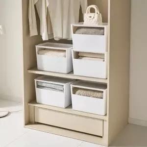 채움 모듈 수납장 리빙박스 옷 수납 보관 박스 옷장 팬트리 정리함 3개세트