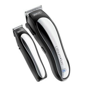 wahl clipper 리튬 이온 무선 충전식 남성용 헤어 클리퍼 및 #79600-2101 키트. 트리머, 빗을 사용하는 가이드 브랜드제 전문가가 이발 갖춘 10개
