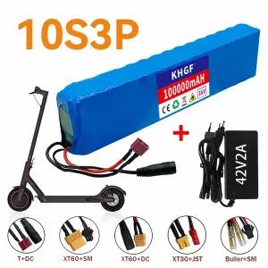 전동킥보드배터리 자전거 스쿠터 100% 원본 36V 10S3P 100Ah 18650 충전식 리튬 배터리 팩 1000W 전원 차량
