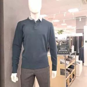 [트레몰로] HC09 긴팔 니트티셔츠 (주)세정 인디안 어반 남성 가을겨울 그린 셔츠 (S19347095)