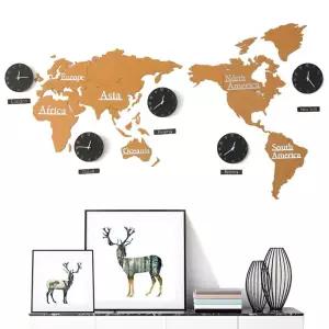 대형 세계지도 벽시계 카페 인테리어 벽장식 북유럽 벽걸이