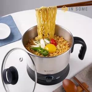 인썸 스텐 라면포트 전기 멀티포트 여행용 휴대용 라면쿠커 끓이는기계 1.5L IEP-1