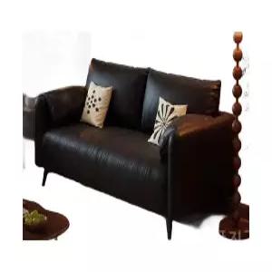 원룸소파 사무실 2인용(120cm) 카페 가죽 블랙(가죽) 2인용 엔틱쇼파 거실