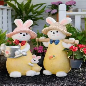 대형 토끼 정원 인테리어 카페 마당 야외 동물 공원 장식인형 장식품 조형물