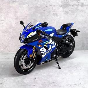 1:12 스즈키 GSX-R1000R 합금 스포츠 오토바이 모델 다이캐스트 장난감 거리 크로스 컨트리 소리와 빛 어린