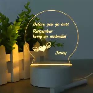 (싸더라) LED 아크릴 메모판 무드등 dWr1+3Hdg