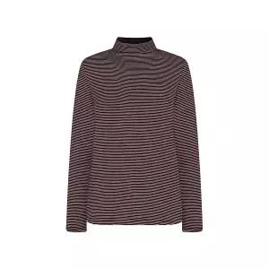 [크로커다일레이디][크로커다일레이디] 크로커다일레이디 반넥 스트라이프 이너 티셔츠 CLEWUW903 (P003757