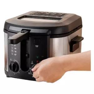 미니튀김기 6L 전기 캠핑용 핫도그 돈가스 튀김기 가정용 감자튀김 캠핑 전기튀김기 프라이기