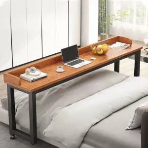 침대 테이블 노트북 옆 쇼파 대형 이동식 원목 사이드 바퀴달린 탁자 보조