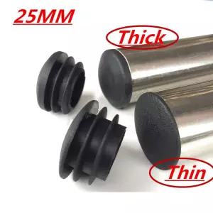 파이프마개 배관 마감캡 Dia 16 19 25 28 32 35mm 검은색 곡선 원형 파이프 콘센트 쿠션 의자 고무 스토퍼