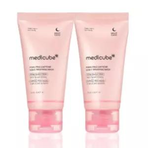메디큐브 랩핑 마스크 필오프팩 PDRN 핑크 톤업 2개