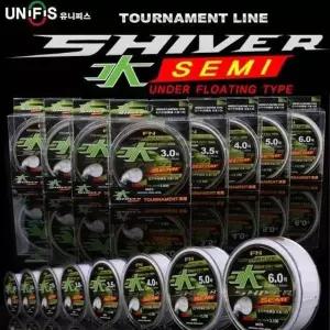 [콩심팥심]SHIVER 수 세미플로팅 낚시줄 일본원사 6중공구조 물에뜨는 낚시줄