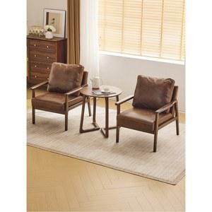 빈티지 소파 원목 2인용 라운지소파 팔걸이 스툴 윙체어 우드 유럽 1인 1인용 1인용쇼파