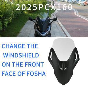 혼다 PCX160 2025 오토바이 윈드 실드 백미러 모조 스포일러 디플렉터 액세서리