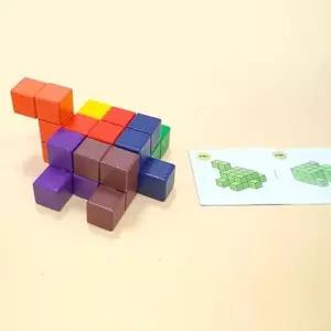 [러닝스텝] 러닝스텝 칼라소마큐브+펜토미노+칠교 베이직 세트 (소책자 포함) 학교 유치원