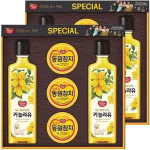 동원 스페셜 7호 설날 선물세트 명절 참치세트 기름세트 카놀라유 식용유 2개