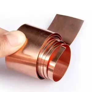 황동판 신주판 1 미터 길이 구리 시트 플레이트 피부 두께 0.01-0.6 Mm 너비 50-300mm 접지 벨트 메탈 호일