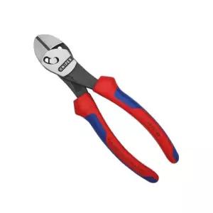 bns 크니펙스 73 72 180 BK 트윈포스 고성능 니퍼 180mm 강선 전선 피아노선 절단 수공구 강선