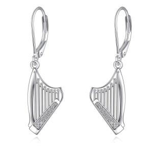 여성 남성을 위한 YFN 스포츠 음악 실버 선물 귀걸이 스털링 주얼리