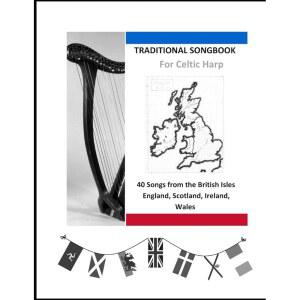 켈트 하프를 위한 영국 제도의 노래 전통 노래 40곡 잉글랜드 웨일즈의 스코틀랜드
