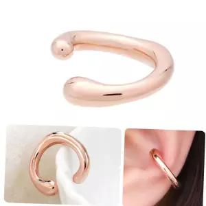 여성이어커프 로즈골드 심플 볼드 링 귀찌 이어커프 14KGP