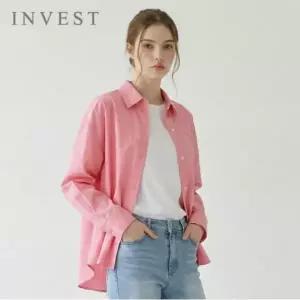 [인베스트] 베이직 핀턱 라인 롱 블라우스_IN6S1BL5151