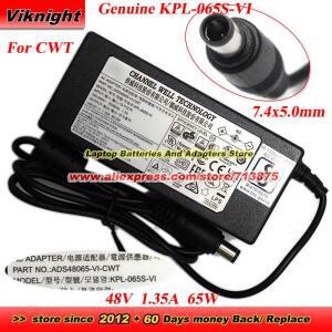 KPL-065S-VI AC 어댑터 48V 1.35A 65W 전원 ADS48065-VI-CWT 충전기 7.4x5.0mm 팁 공급