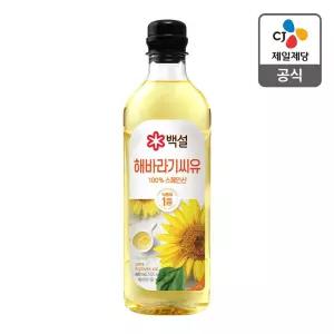 백설 해바라기유 900ml, 1개