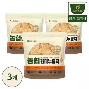 농협식품 밥심 국산 현미누룽지 700g x3개